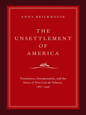 cover image of The Unsettlement of America